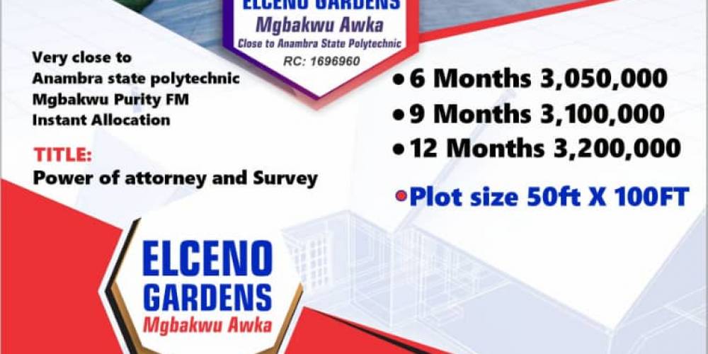 ELCENO GARDENS,AWKA